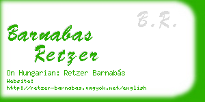 barnabas retzer business card